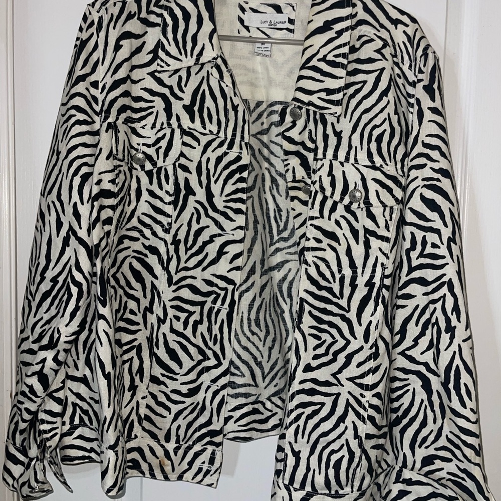 Zebra Print Women Top